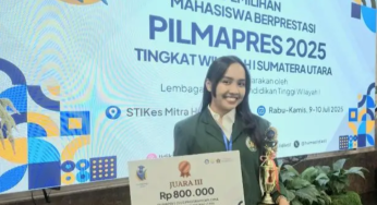 Mahasiswi Vokasi USU Juara Pilmapres Berkat Aplikasi Pajak